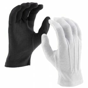 DSI Cotton Marching Band Gloves (White) PAIR