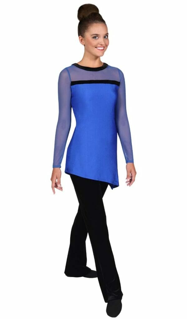 DSI Made-to-Order Exquisite Long Sleeve Tunics/Tops Royal