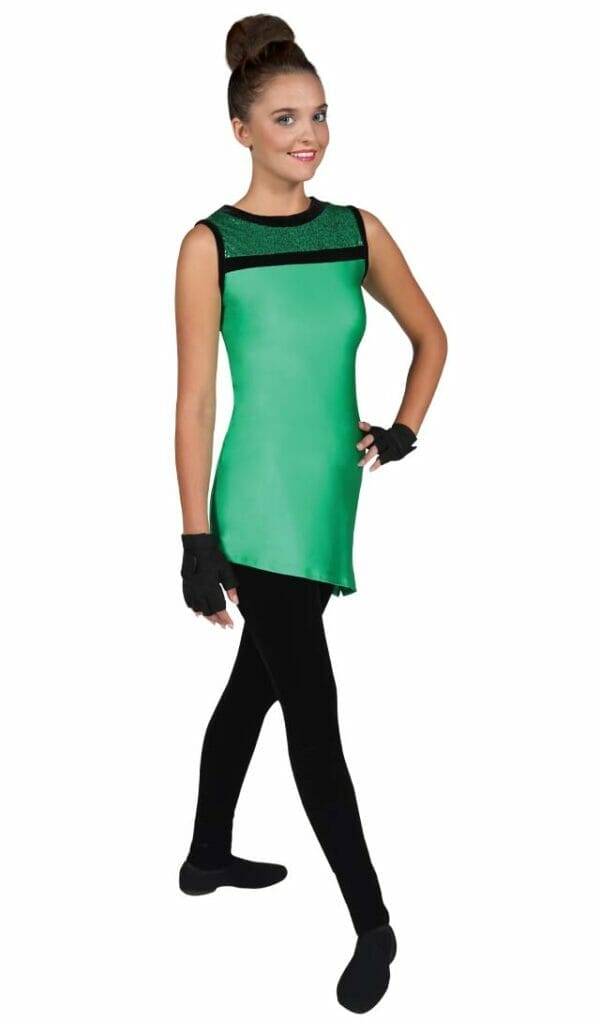 DSI Made-to-Order Exquisite Sleeveless Tunic Kelly Green