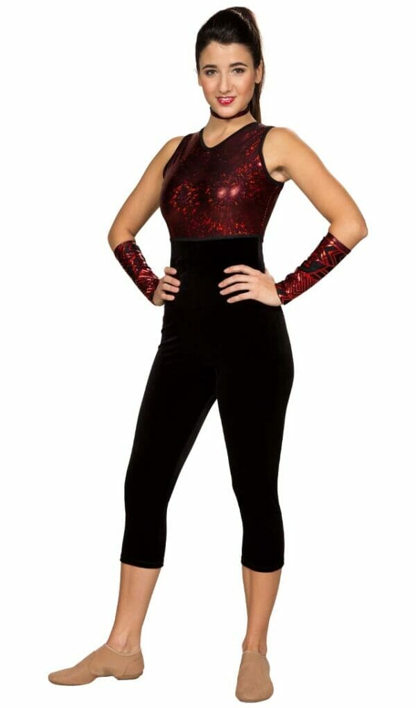 DSI Made-to-Order Geometry Capri Unitards (Available in 8 Colors) (Minimum Order of 4 Required)