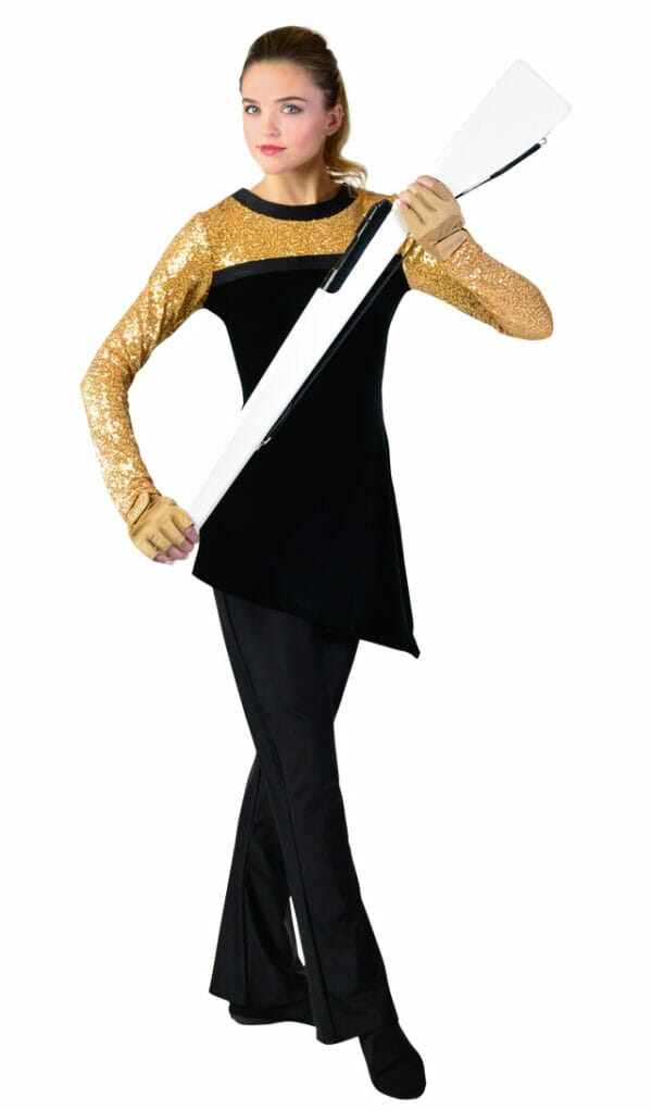 DSI Luminous Long Sleeve w/Skirt Color Guard Uniforms (Available in 17 Colors) (Minimum Order of 4 Required)