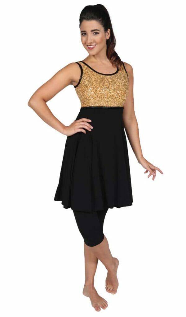 DSI Made-to-Order Shimmer Color Guard Uniforms Gold