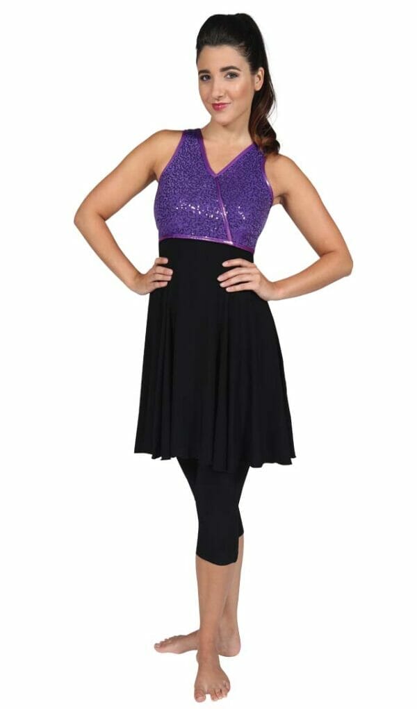 DSI Made-to-Order Shimmer Color Guard Uniforms Purple
