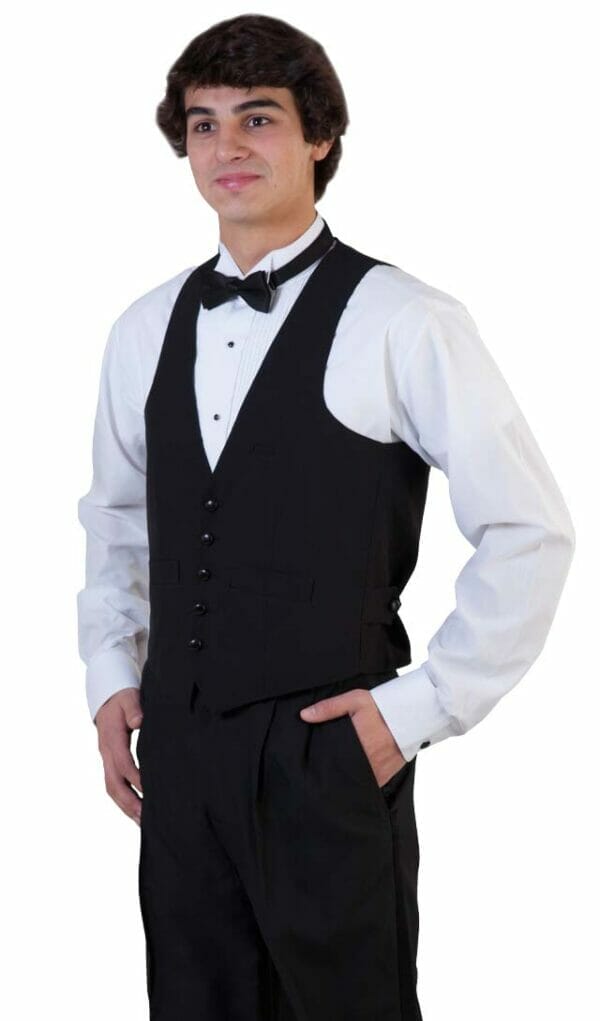 DSI Made-to-Order Women's Tuxedo Vests (Black Only)