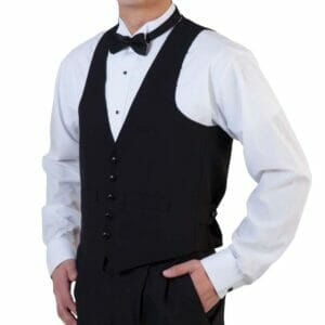 DSI Made-to-Order Men's Tuxedo Vests (Black Only)
