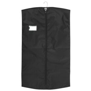 DSI 44 In. Black Aerator Mesh Back Marching Band and Uniform Garment Bag with Shoe Pouch